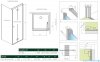 Radaway Nes 8 KDJ B kabina 80x90 prawa przejrzyste 10075080-01-01R/10089090-01-01
